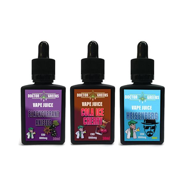 doctor green's cbd vape juice 1000mg 30ml