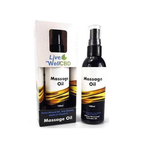 lvwell cbd 300mg 100ml massage oil default title