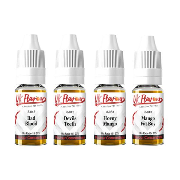 10 x 10ml uk flavour nasty range concentrate 0mg (mix ratio 15-20%)