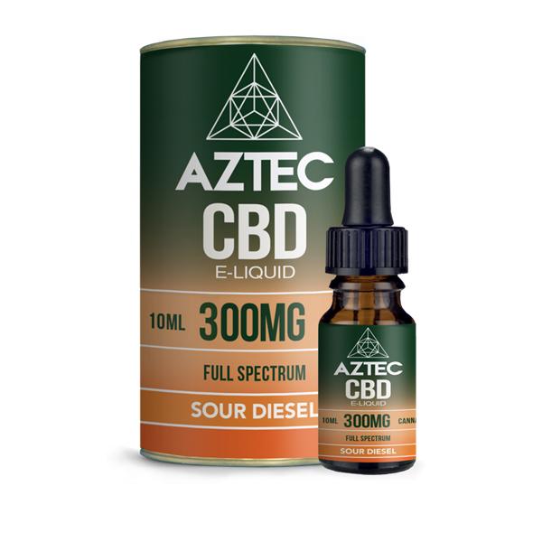 Aztec CBD 300mg CBD Vaping Liquid 10ml (50PG/50VG)