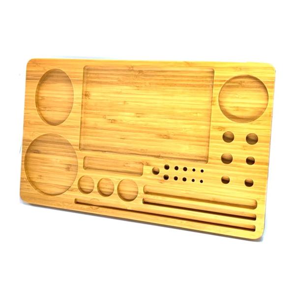 extra large wooden rolling tray with compartments - try-b428x260 default title