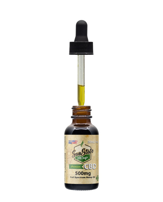 sun state hemp 500mg cbd full spectrum tincture oil 30ml